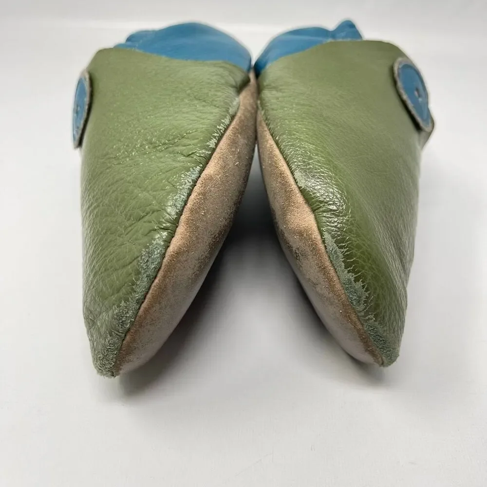 Softstar Roo Moccasin Barefoot Leather Sheepskin Slip On Shoes Youth Size 4W